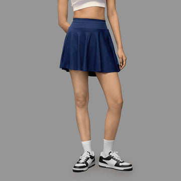 Limitless snatched Flared Skort- Navy Blue
