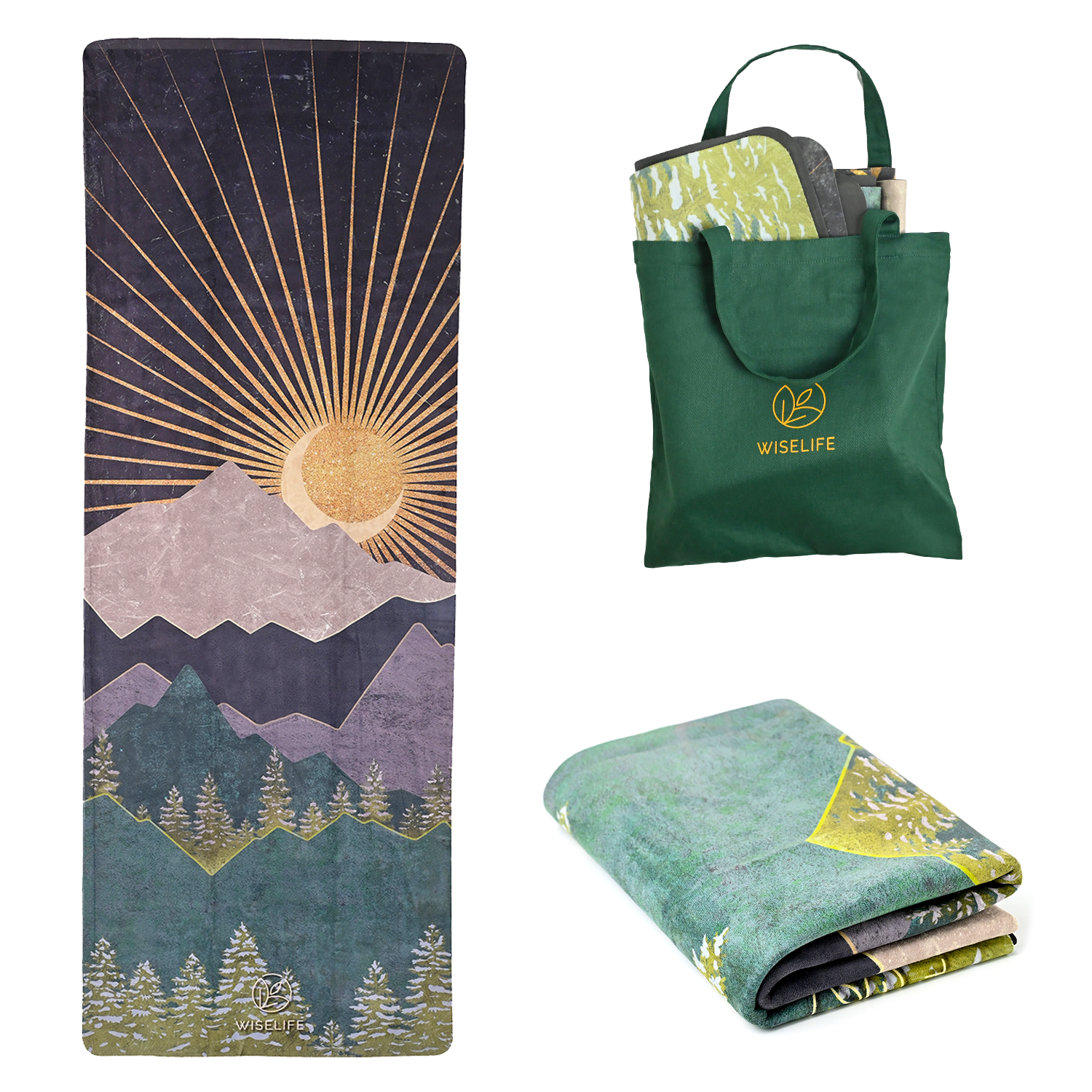 Foldable Microfiber Yoga Mat - 1MM