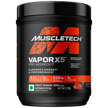 Muscletech VaporX5 - Fruit Punch Blast- 30 Servings