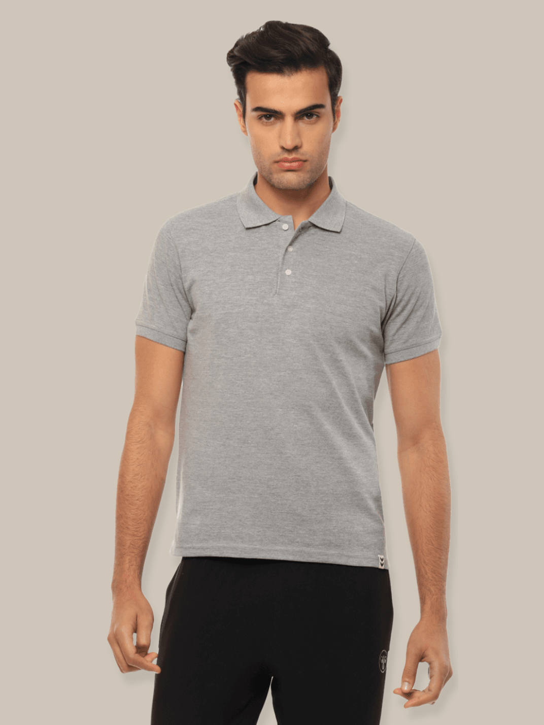 Hummel Men Grey B2B Polo Cotton - Hummel India