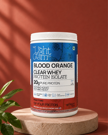 The Light Gram Co Clear Whey Protein Isolate Powder- 1,1lbs, 500g (Blood Orange Flavour)