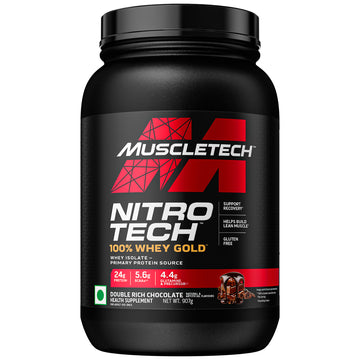 MuscleTech Nitrotech Whey Gold - Double Rich Chocolate (907g)