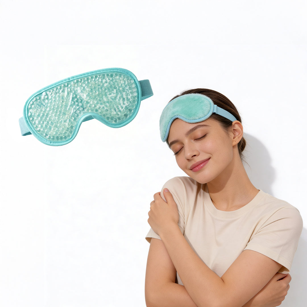 Wiselife Gel Eye Mask , gel ice eye mask , ice eye mask , ice eye mask reusable , reusable ice eye mask , reusable ice eye mask for headaches , reusable ice eye mask for sleeping , reusable ice eye mask for migraines , eye mask for migraines , eye mask , eye mask for men , eye mask for women 