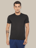 Hummel Genise Men Black Poly T-Shirt - Hummel India