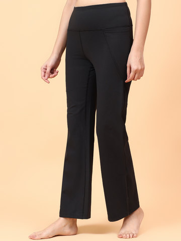 Wise Active Flare Pants (Black)