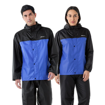 StormBreaker Raincoat Top & Bottom Set - Black Blue