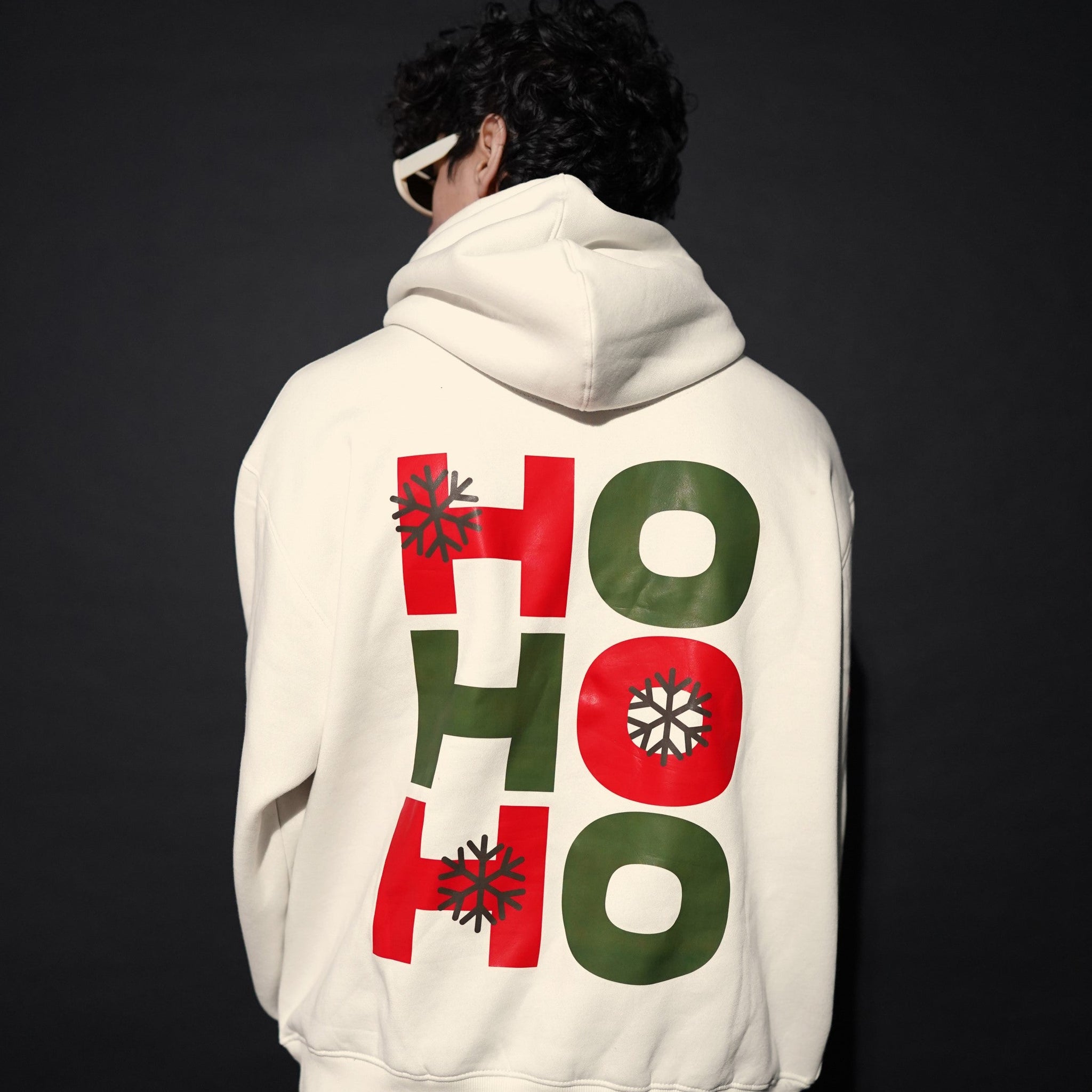 Ho Ho Ho : Heavyweight Baggy Unisex Hoodie