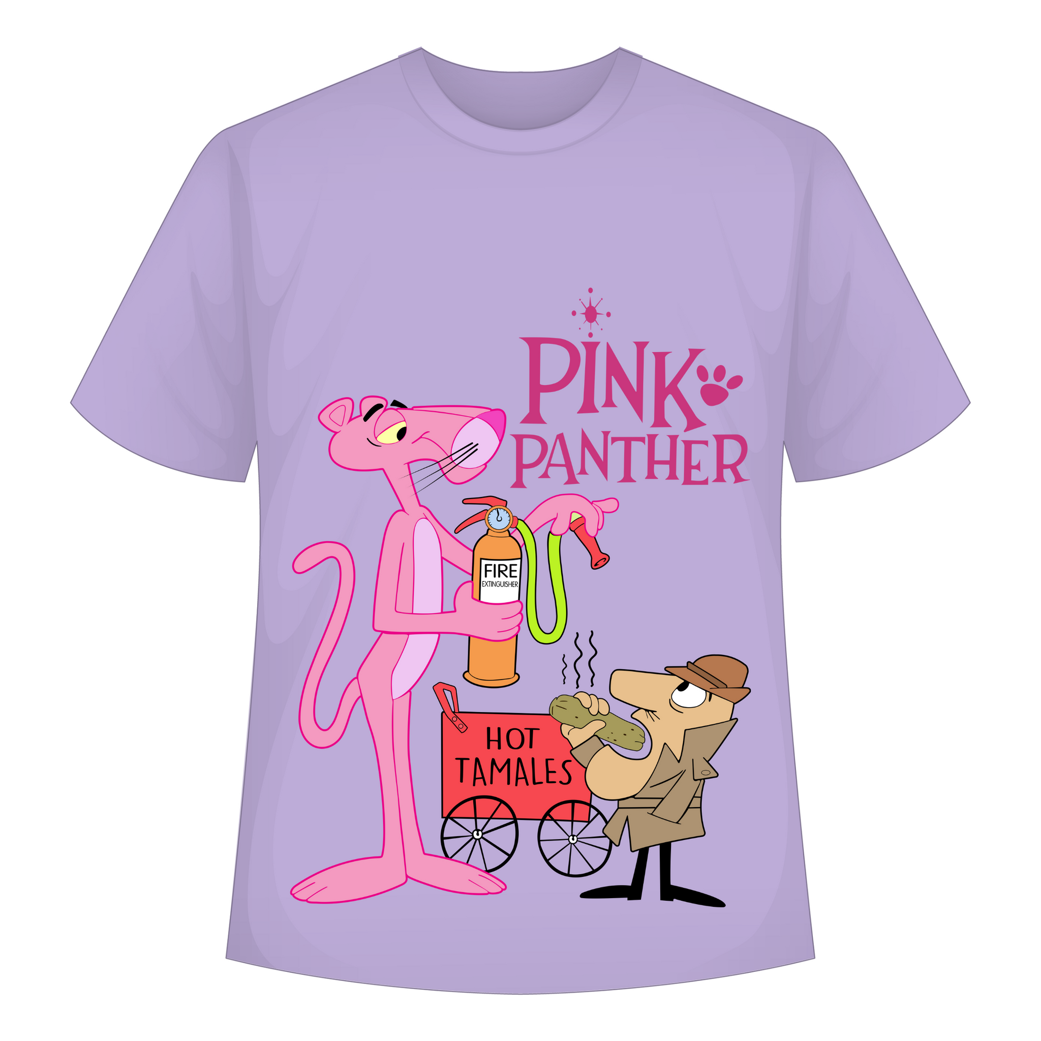 Pink Panther & The Inspector : Regular  Tee   For Men and Women