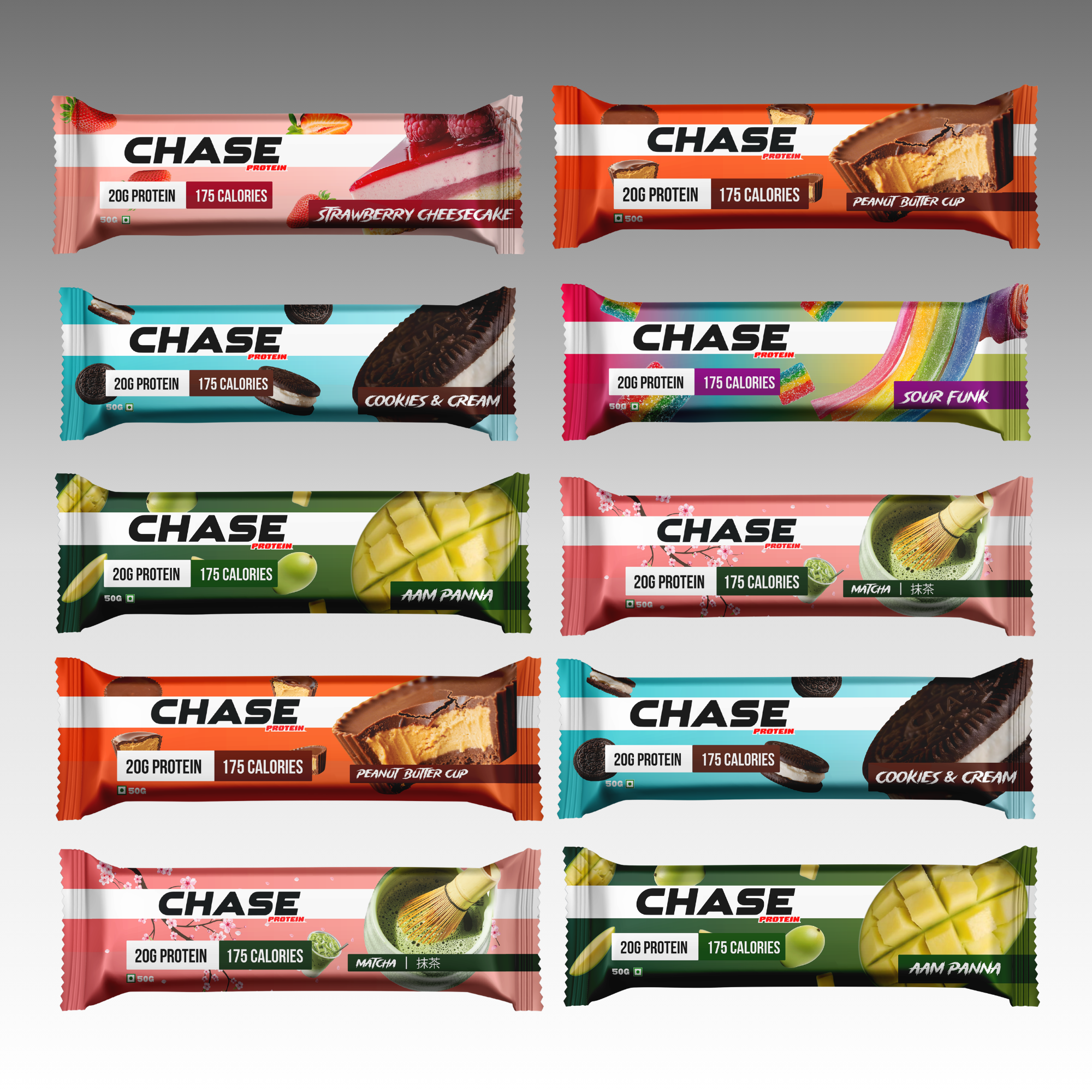 Assorted 20g Protein Bars – FITREAK