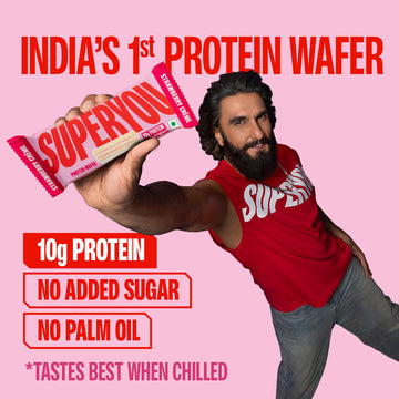 SUPERYOU Wafer Bar - Strawberry 10's