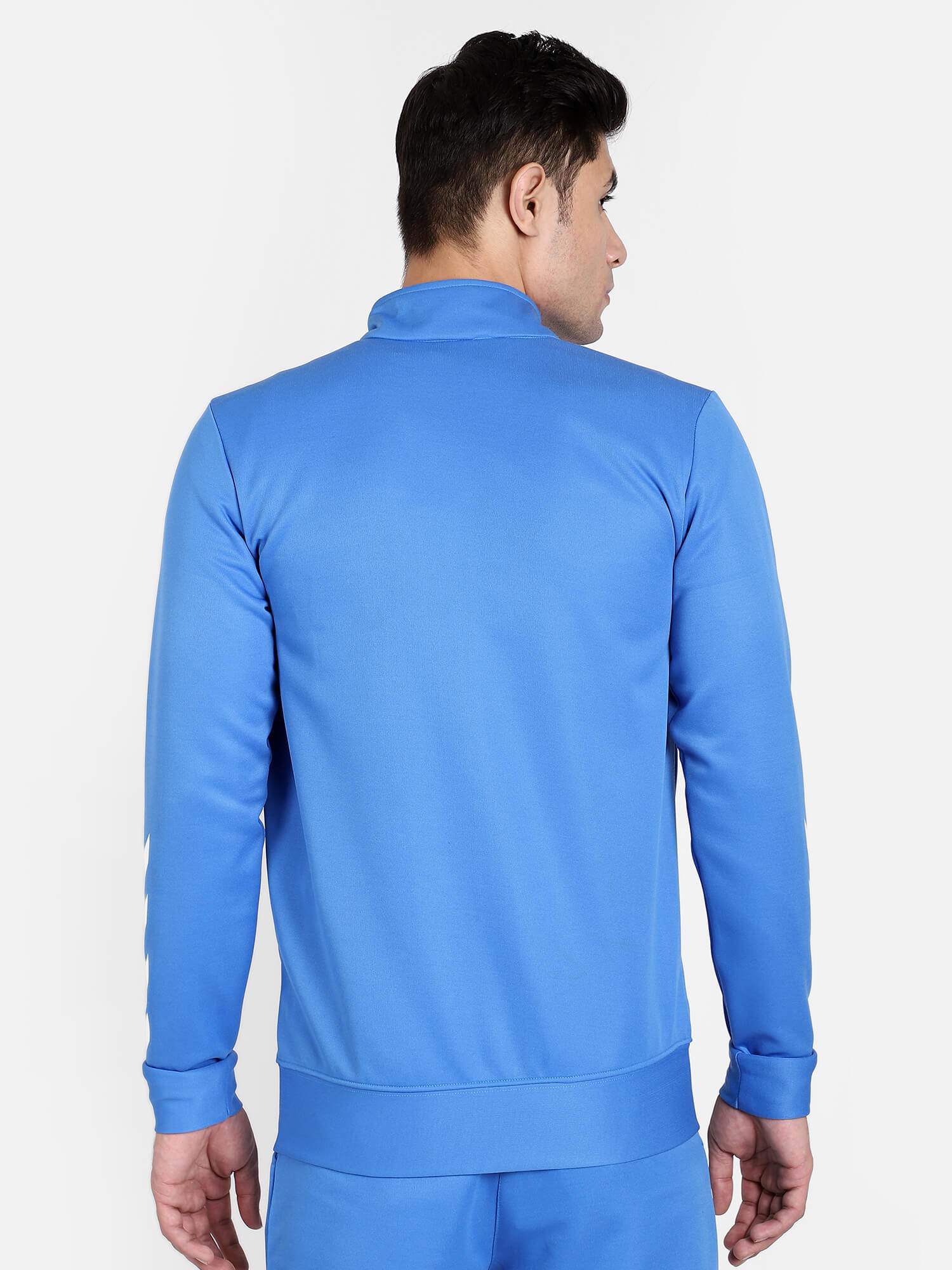 Blue Breeze Polyester Track Jacket - Hummel India