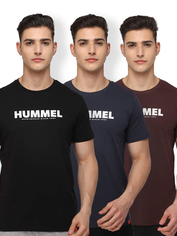 Legacy T-Shirt Pack Of 3 (Black/Blue/Fudge)
