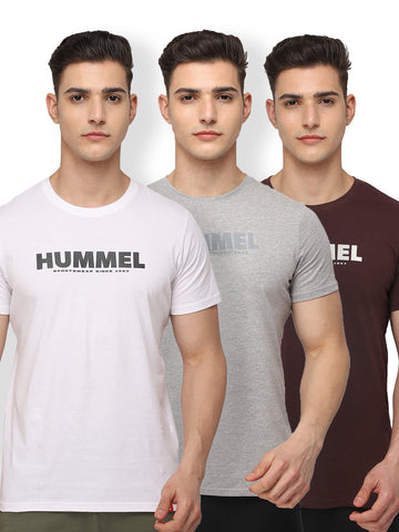 Legacy T-Shirt Pack Of 3(White/Grey/Brown)