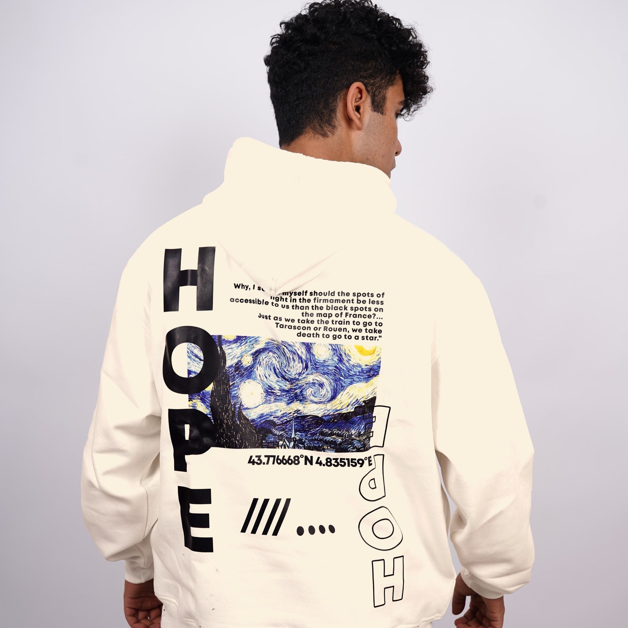Van Gogh : Starry Night Heavyweight Baggy Hoodie For Men and Women