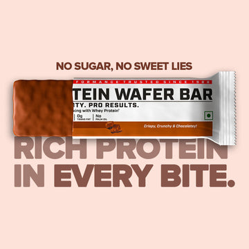 GNC PP Protein Wafer- pack of 10 | Chocolate