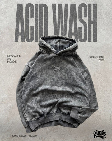 Charcoal Ash Acid Wash Hoodie