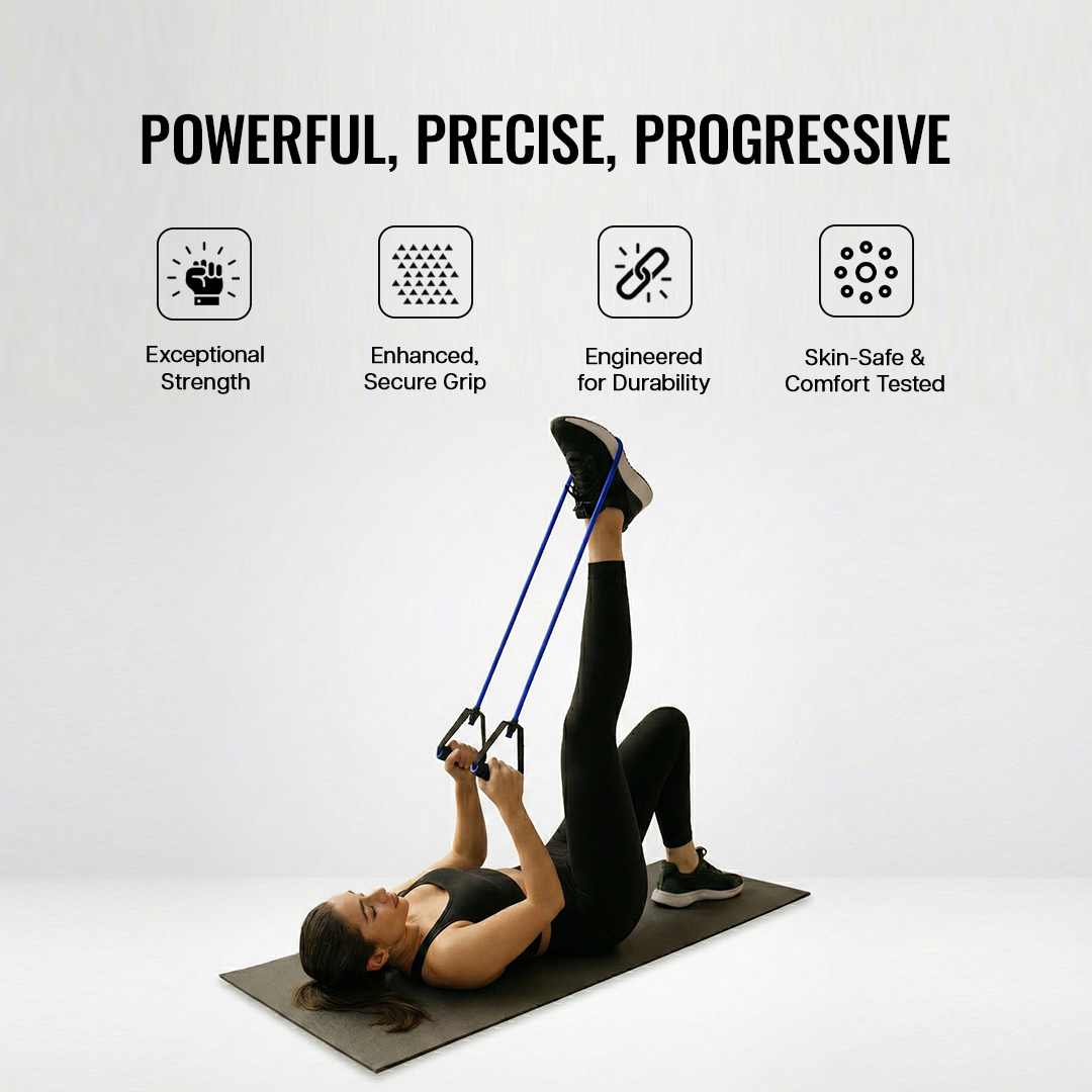 wiselife resistance tube , resistance tube set , resistance tube for full body workout , resistance tube 30-45 kg , 
resistance tube for physiotherapy  , resistance tube - set of 11 , resistance tube for home workout , resistance tube 20kg , resistance tube anti snap , resistance tube with handle