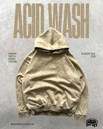 Frappe Froth Acid Wash Hoodie