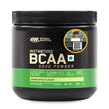Optimum Nutrition BCAA, 5g BCAAs in 2:1:1 Ratio, 30 servings, (250gm, Green Apple)