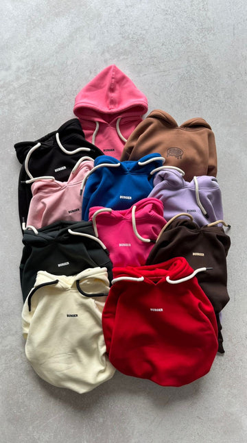 Ye Burger Logo Heavyweight Baggy Hoodie For Men and Women