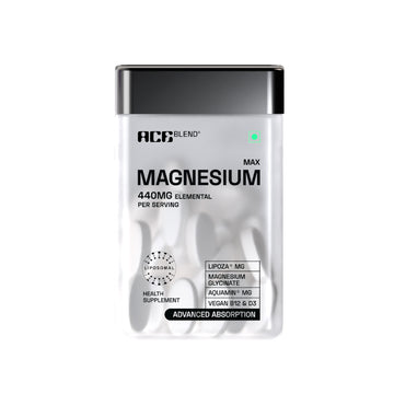 Ace Blend 440mg Elemental Max Magnesium, 1600mg Triple Complex, Calcium, Vitamin B12&D3
