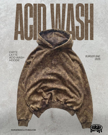 Caffe Latte Acid Wash Hoodie