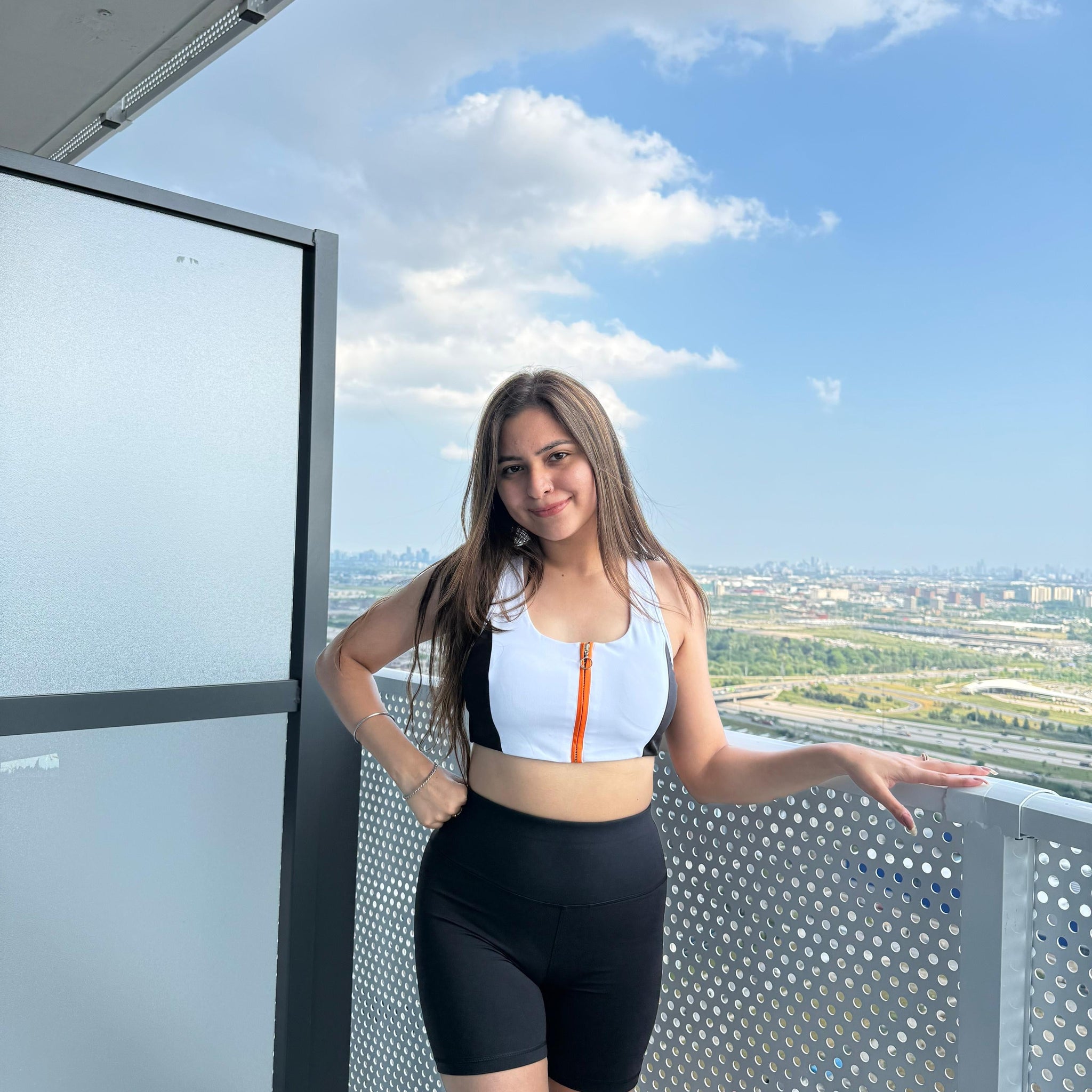 NotchFlex Midnight Snow Sports Bra