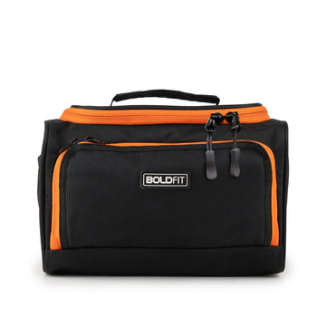 Boldfit Toiletry Bag Black Orange