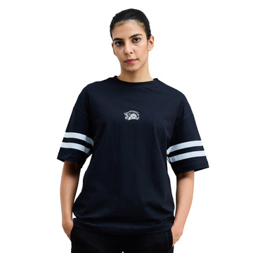 Official CSK Thala Womens Oversized T-Shirt - Black