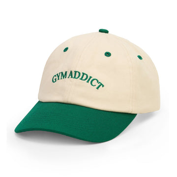 Washed Caps  White Green Gym Addict