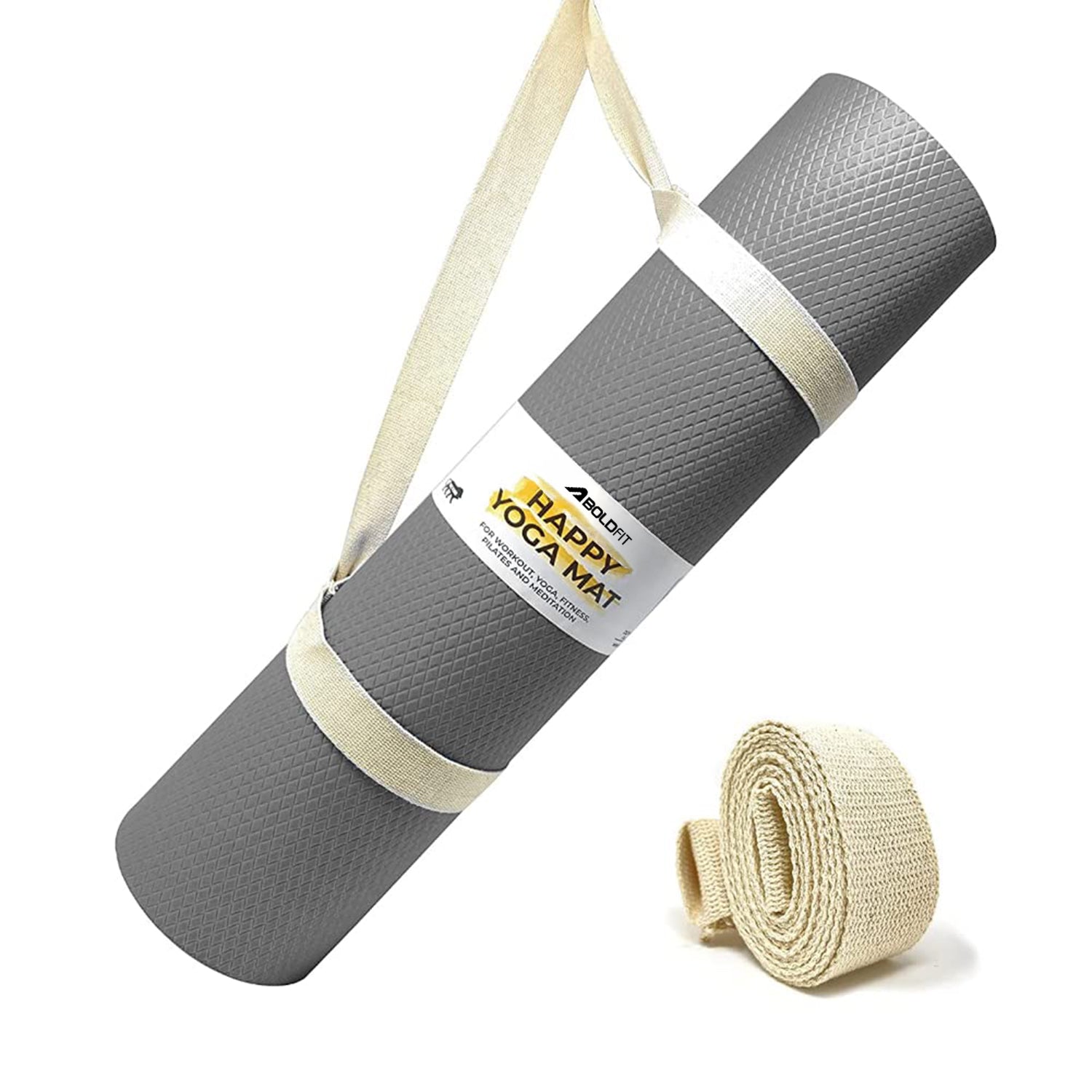 Happy Yoga Mat - Steel Grey