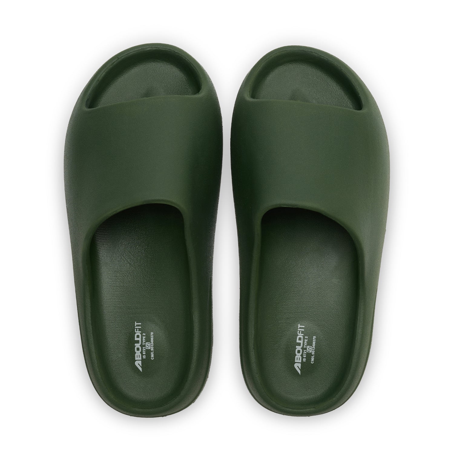 Boldfit Footwear Men Slidrx Eva Olive
