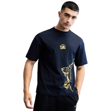 Official CSK Leo Men's Oversized T-shirt - Black