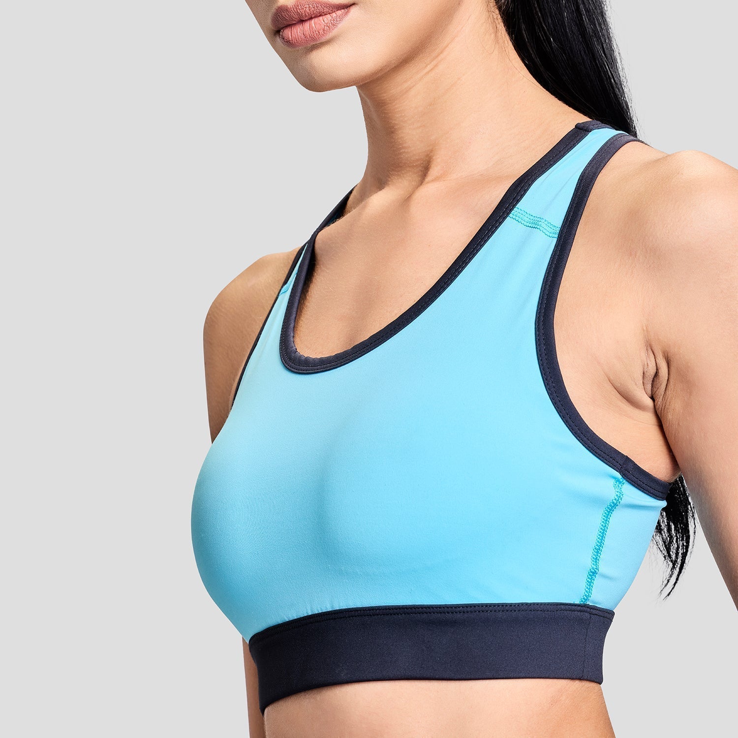 Womens Limitless Blue Sports Bra – FITREAK
