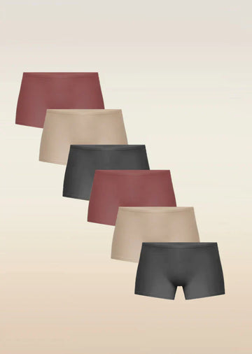 6 Pack - Absorbent Boyshorts
