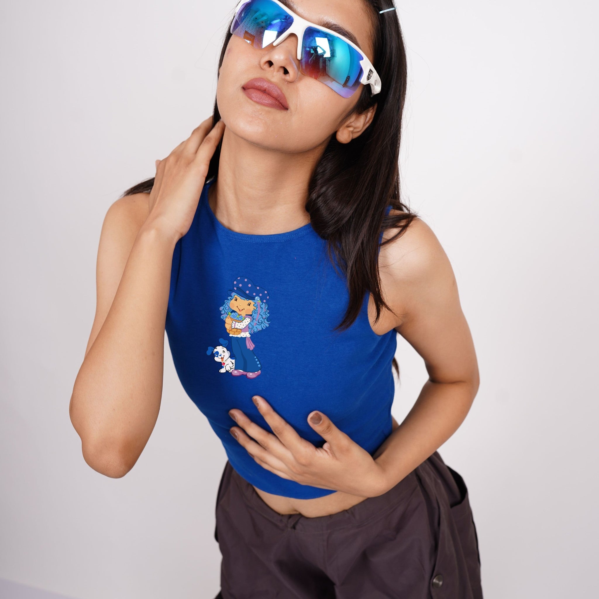 Blueberry Muffin : Burger Bae Sleeveless Rachel Tank For Women