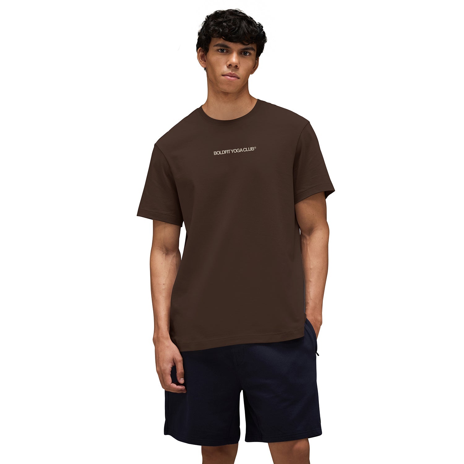 Graphic Tee Unisex Brown- Happiest On The Mat