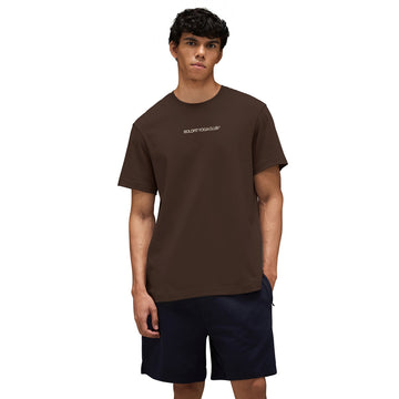 Graphic Tee Unisex Brown- Happiest On The Mat