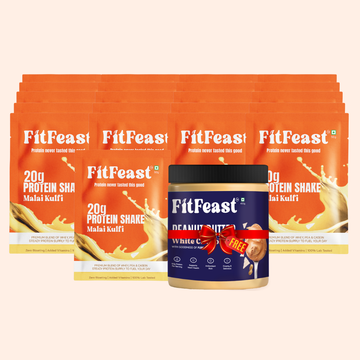 21 Malai Kulfi Protein Pack + Free White Chocolate Peanut Butter (Axar’s Favorite)