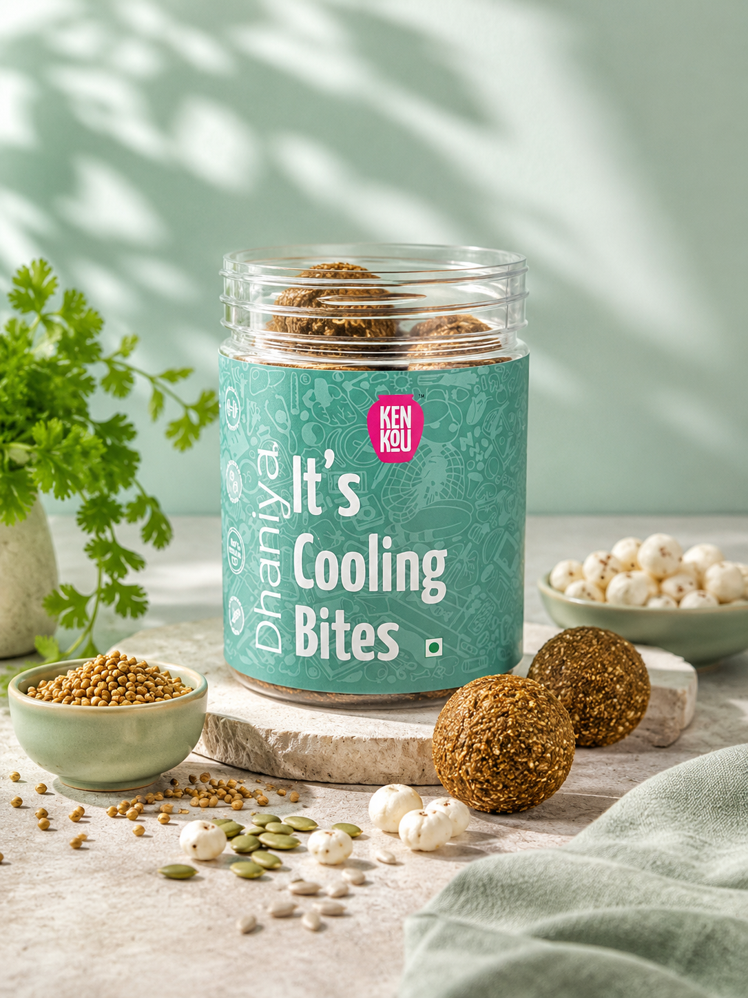 Kenkou Dhaniya Cooling Bites 225g – Coriander Digestive Bites for Summer