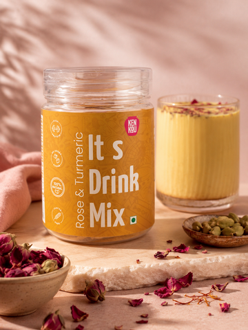 Kenkou Rose & Turmeric Drink Mix 225g – Anti-Inflammatory Daily Superfood