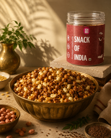 Kenkou Protein Mixture 150g – High-Protein Indian Namkeen with Lentils & Seeds