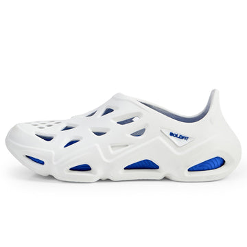 Men Slipon Dripz Sliders -  White Blue