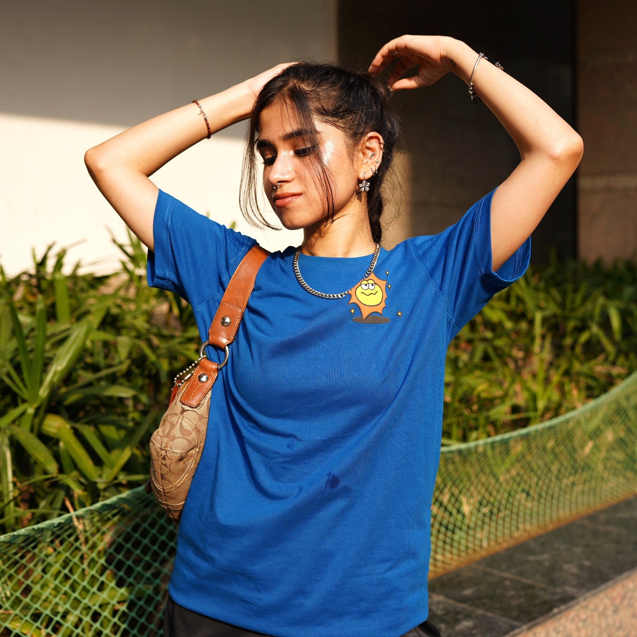 Here Comes The Sun Drop:Sleeved Tee For Men and Women