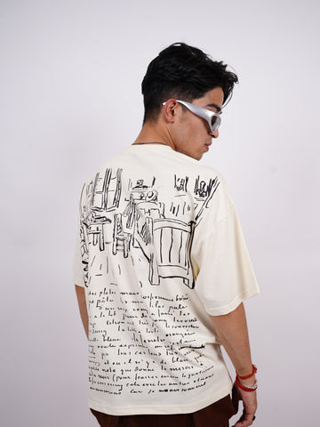 Van Gogh : Bedroom in Arles Drop Sleeved  Tee For Men and Women