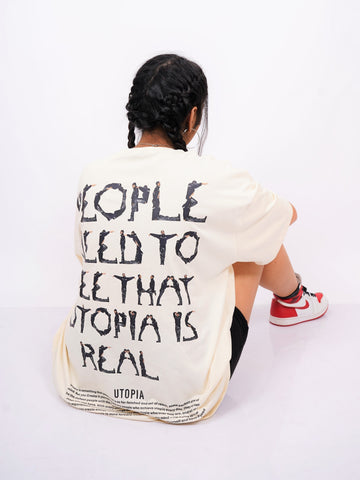 Travis Scott : Utopia is real Drop Sleeved  Tee For Men and Women