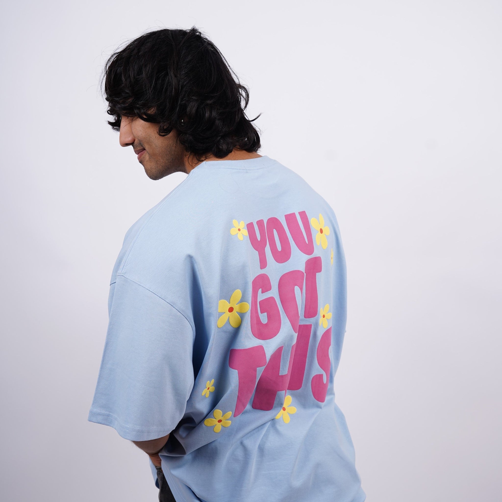 You Got This : Round Neck Drop:Sleeved  Tee For Men and Women