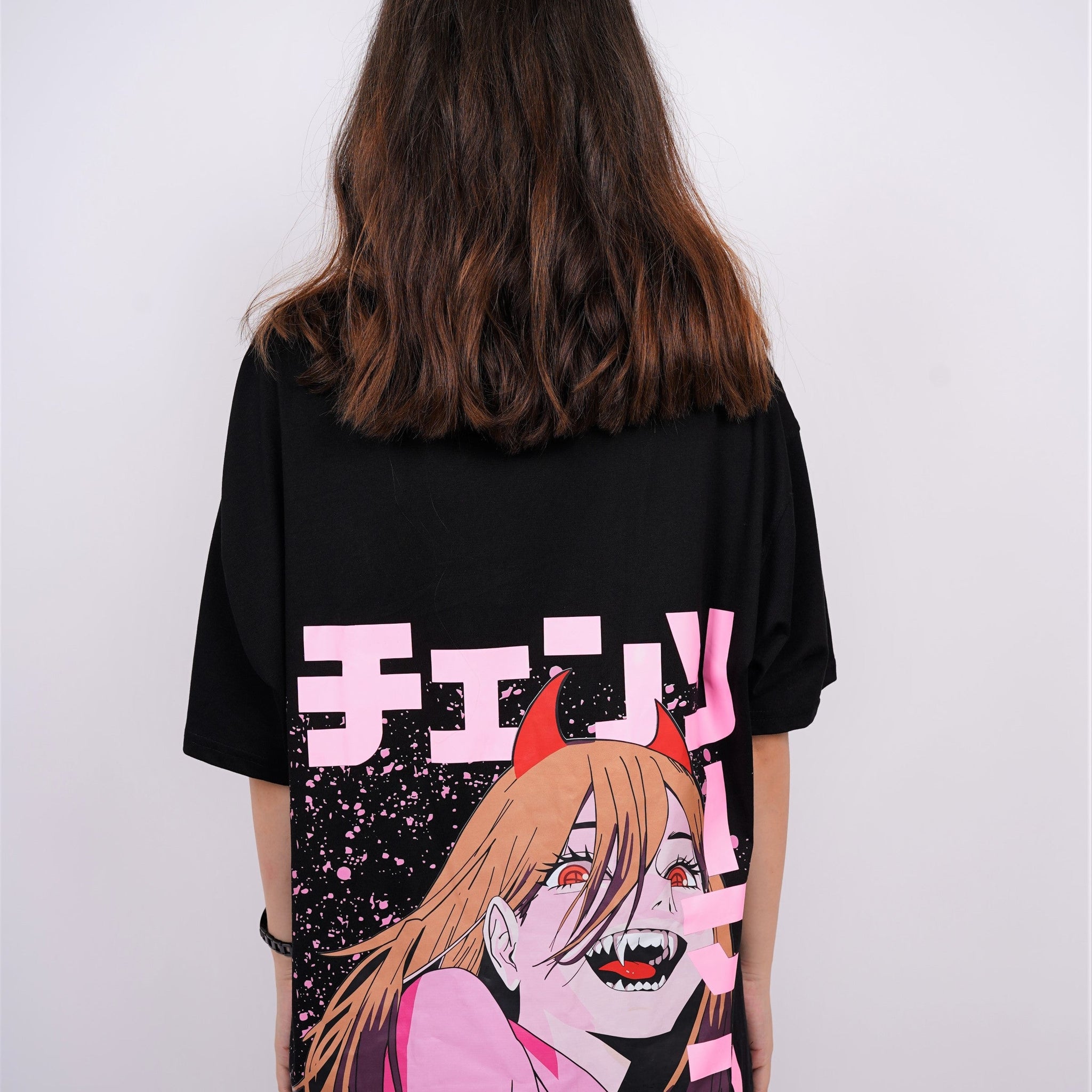 Power : Chainsawman Glow In Dark Drop Sleeved  Tee For Men and Women