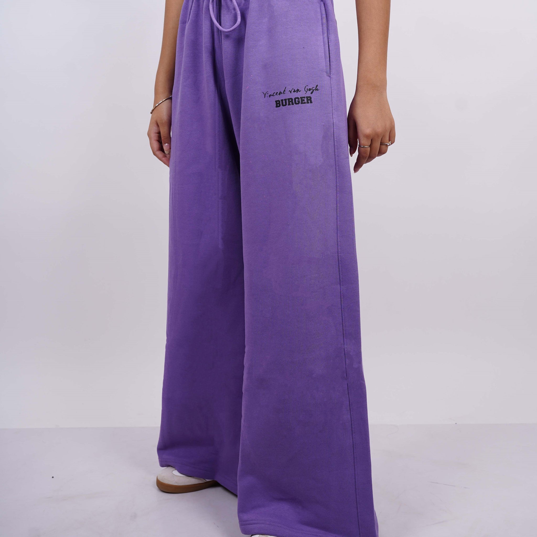 Vincent X Burger Long Flare Bomber pants For Women