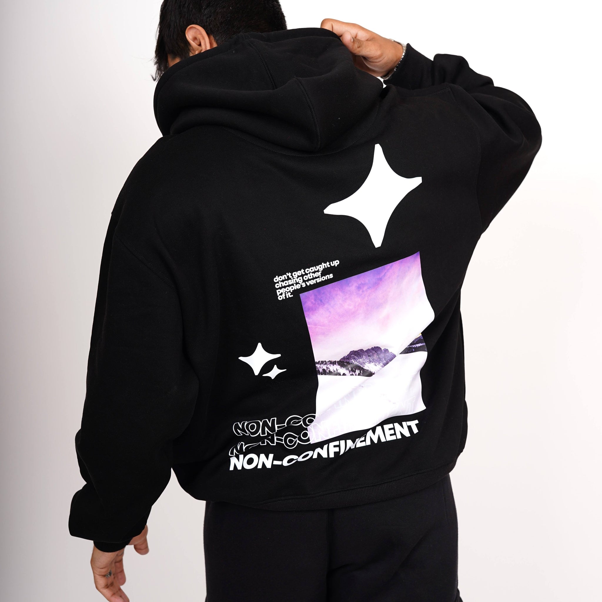 Non:Confinement : Heavyweight Baggy Hoodie For Men and Women